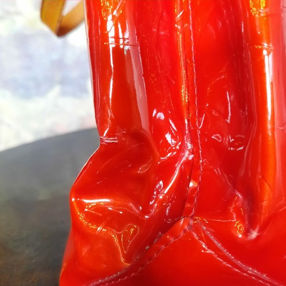 Louis Vuitton Red Patent Tote - Picture 6 of 10